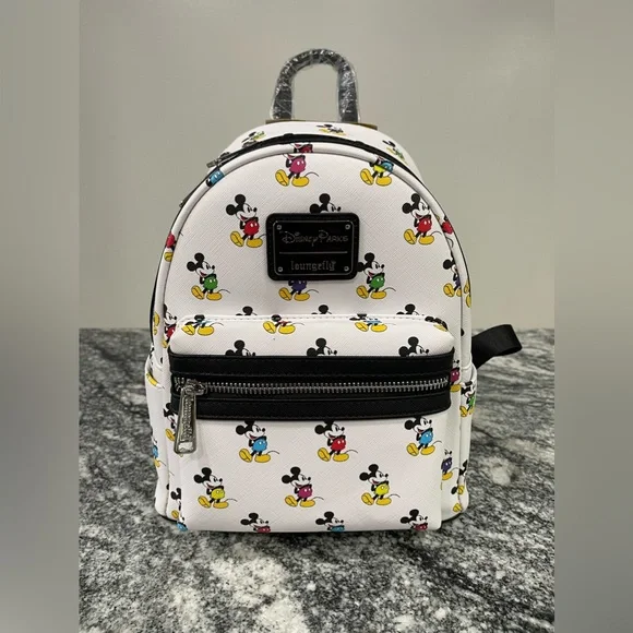 Disney Mickey Mouse Allover Classic Standing Loungefly Mini Backpack Mickey Mouse Allover Classic Standing Loungefly Mini  main image 2